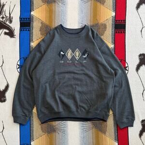 Vintage 90s Men’s Golf Golfing Embroidered Crewneck Sweatshirt Size XL